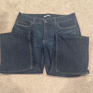 Riders by Lee Women's Dark Blue Mid rise Straight Leg Jeans